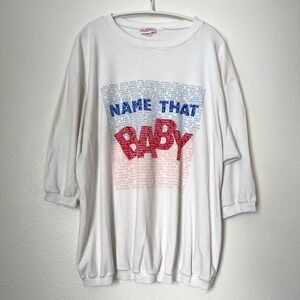 Vintage Maternity Pregnancy Shirt Name That Baby Funny Novelty Graphic Tee‎